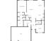 Main floor plan showing living, dining, and kitchen areas, primary bedroom, garage, and laundry at 6812 W Wintergreen Ct, McCordsville, IN 46055