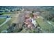 An aerial perspective of the property, highlighting the buildings and surrounding landscape at 724 E 199Th St, Westfield, IN 46074