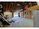 Large garage with concrete floors and built in storage at 724 E 199Th St, Westfield, IN 46074