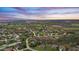 Aerial view of a lovely neighborhood with mature trees, a pond, and lush green spaces at 7357 Windridge Way, Brownsburg, IN 46112