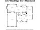 Detailed floorplan showcasing the layout of the main level of the house at 7357 Windridge Way, Brownsburg, IN 46112