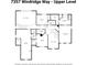 Detailed floorplan showcasing the layout of the upper level of the house at 7357 Windridge Way, Brownsburg, IN 46112