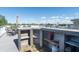 View of rooftop deck includes an outdoor kitchen prep area with built in propane storage at 1014 Jackson St, Columbus, IN 47201