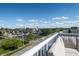 An outdoor rooftop deck overlooking the city at 1014 Jackson St, Columbus, IN 47201