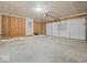 Spacious unfinished two car garage at 1033 Fuller Ln, Shelbyville, IN 46176