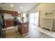 Modern kitchen with an island and stainless steel appliances at 12145 Bubbling Brook Dr # 600, Fishers, IN 46038