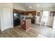 Bright kitchen with stainless appliances and central island at 12145 Bubbling Brook Dr # 600, Fishers, IN 46038