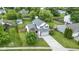 Aerial view of a home with a spacious yard and mature trees in a Gathering-friendly neighborhood at 12612 Clearview Ln, Indianapolis, IN 46236