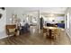 Spacious interior showcasing an open layout with modern furnishings, connecting the kitchen and living areas at 12612 Clearview Ln, Indianapolis, IN 46236