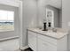 This bathroom features a double vanity and a mirror at 2171 Mildred Rd, Westfield, IN 46074