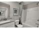 This bathroom features a shower and vanity sink at 2171 Mildred Rd, Westfield, IN 46074