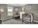 This bedroom features twin beds and pendant lighting at 2171 Mildred Rd, Westfield, IN 46074