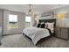 Serene bedroom featuring a neutral color scheme, plush bed, and lots of light at 2171 Mildred Rd, Westfield, IN 46074