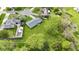 Aerial view of the property showcasing its expansive yard and neighborhood at 2230 Mindy Ct, Anderson, IN 46017