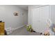 Neutral bedroom with ample closet space, providing practical storage solutions at 2230 Mindy Ct, Anderson, IN 46017