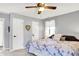 Relaxing bedroom features a ceiling fan and ample natural light at 265 Goodnight Rd, Martinsville, IN 46151