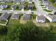 Neighborhood aerial highlighting the location of the gray home within the surrounding community at 3328 Stafford St, Sheridan, IN 46069