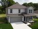 Charming two-story home with gray siding, a two-car garage, and a well-manicured lawn at 3328 Stafford St, Sheridan, IN 46069