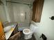 Bathroom with single sink and walk in shower at 4534 N State Road 9, Anderson, IN 46012