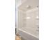 Bathroom with full tub and shower featuring a sleek and modern design at 493 N Avon Ave, Avon, IN 46123
