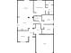 Detailed floor plan showcasing layout of living spaces, bedrooms, kitchen, and garage at 4943 Dunlin Dr, Indianapolis, IN 46235