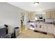 Spacious kitchen features plenty of counter space, ample storage, and an efficient design at 5772 Jamestown Square Ln, Indianapolis, IN 46234
