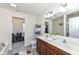 Bathroom featuring double sinks, ample lighting, and a neutral color palette at 6199 N Caraway Dr, McCordsville, IN 46055