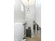 Elegant two-story entryway with a chandelier, console table, and stairway at 6199 N Caraway Dr, McCordsville, IN 46055
