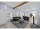 Bright and spacious living room with hardwood floors, modern furniture, and great natural light at 721 E Morris St, Indianapolis, IN 46203