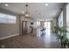 Spacious kitchen with stainless steel appliances, granite countertops and bar seating at 7228 Broadacre Ct, Carmel, IN 46033