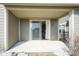 Covered outdoor patio area with sliding glass doors leading to the interior space at 7228 Broadacre Ct, Carmel, IN 46033
