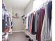 Spacious walk-in closet with shelving and ample hanging space for organized storage at 7228 Broadacre Ct, Carmel, IN 46033