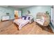 Finished basement with modern décor, stylish furnishings, and durable flooring at 8205 Bass Dr, Nineveh, IN 46164