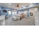 Spacious main bedroom boasts soft lighting, ample closet space, and private balcony access at 8205 Bass Dr, Nineveh, IN 46164