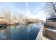 Deck featuring ample seating with waterfront views and easy access to the lake at 8205 Bass Dr, Nineveh, IN 46164