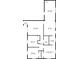 Detailed floor plan showcasing the layout of the bedrooms, living room, and kitchen at 8715 Legion Ln, Indianapolis, IN 46231