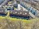 Attractive aerial shot of townhouses with dedicated parking in a manicured setting at 1074 Reserve Way, Indianapolis, IN 46220