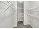 This walk-in closet has ample shelving space, perfect for storage at 1074 Reserve Way, Indianapolis, IN 46220