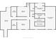 Upstairs floor plan highlighting the primary bedroom, bathroom, and closet layout at 10817 Lakeview Dr, Carmel, IN 46033