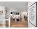 Spacious living area with hardwood floors and an open floor plan at 15104 Midland Ln, Noblesville, IN 46062