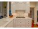 Modern kitchen featuring white cabinetry, quartz countertops, and stainless steel appliances at 1738 Pathway S Dr, Greenwood, IN 46143