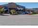 Stone Creek Dining Company features contemporary architecture, ample parking, and pleasant landscaping at 2254 Oakmont Dr, Plainfield, IN 46168