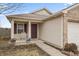 A quaint front porch leads to the entrance of a cozy single-Gathering home at 294 Bent Stream Ln, Brownsburg, IN 46112