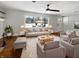 Bright living room featuring hardwood floors, recessed lights and a large window for natural light at 3025 E 6Th St, Anderson, IN 46012