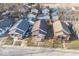 Aerial view showcasing the property's location in a quiet neighborhood at 3610 Robson St, Indianapolis, IN 46201