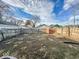 Fenced back yard with a blue sky, offering privacy and outdoor enjoyment at 3610 Robson St, Indianapolis, IN 46201