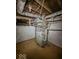 Furnace needing repair or replacement, in an unfinished basement with painted walls at 3610 Robson St, Indianapolis, IN 46201