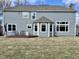 Backyard featuring a deck, furniture, and blue siding at 4309 Worchester Ct, Carmel, IN 46033