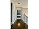 Hallway with hardwood floors leading to a bedroom at 4309 Worchester Ct, Carmel, IN 46033