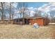 Wide backyard of the brick home featuring a covered screened deck at 5108 Chatham Pl, Indianapolis, IN 46226